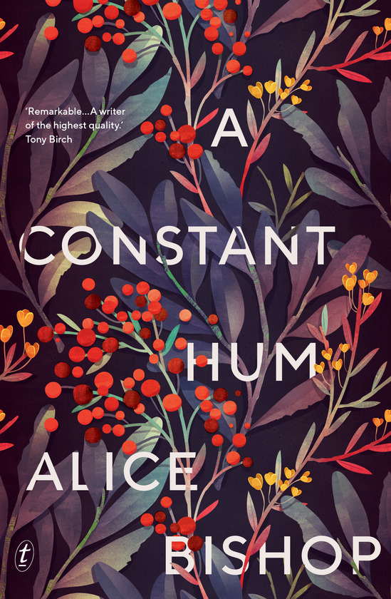 The cover of Alice Bishop's novel 'A Constant Hum'. It features an array of wildflowers. 