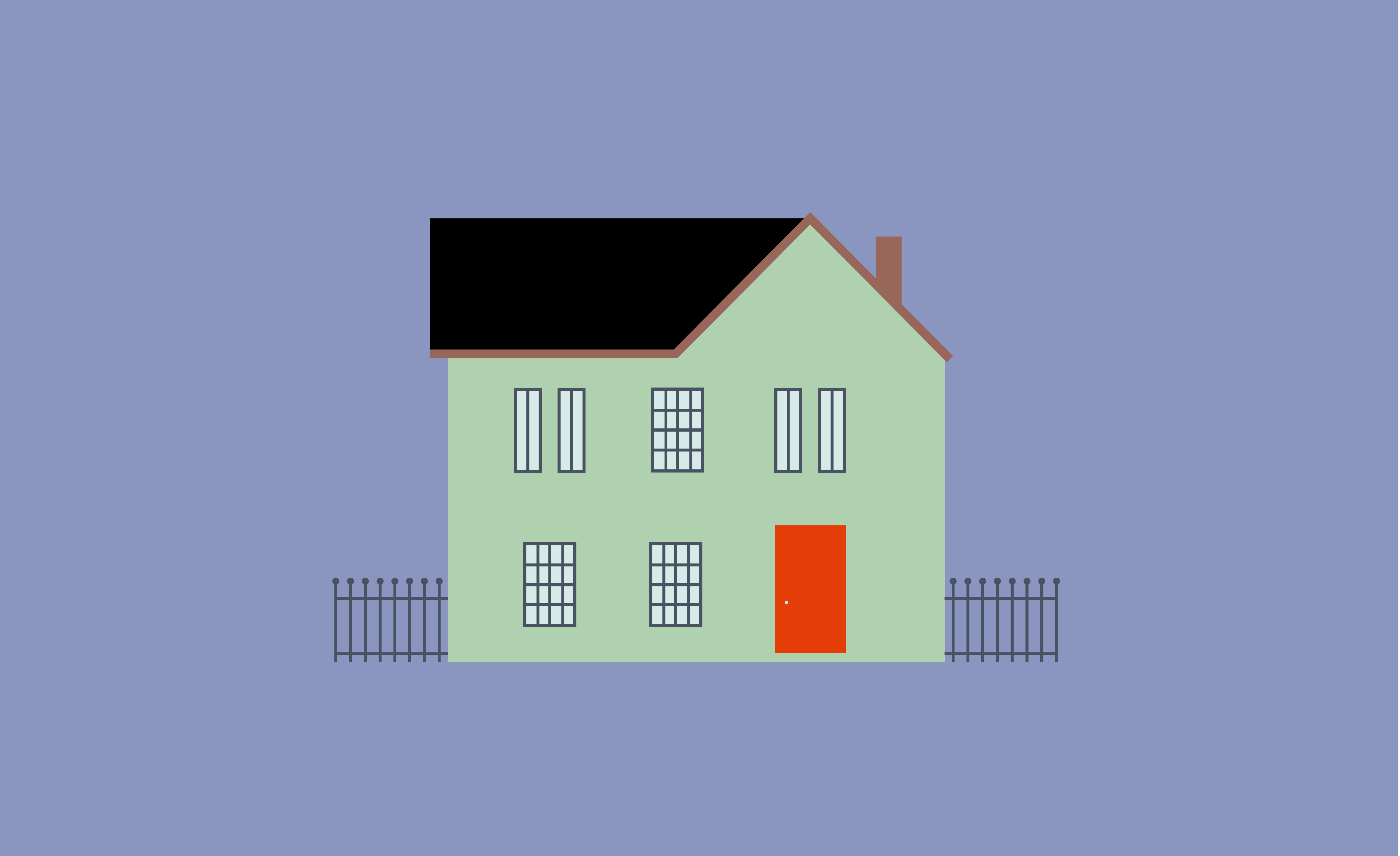Graphic illustration of a house 