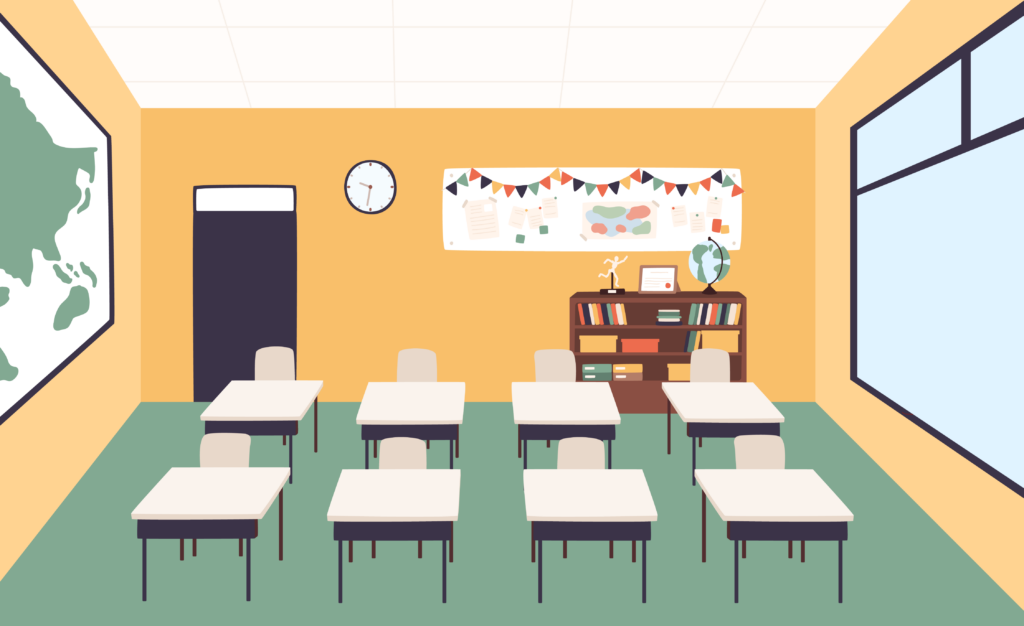 Illustration of a classroom