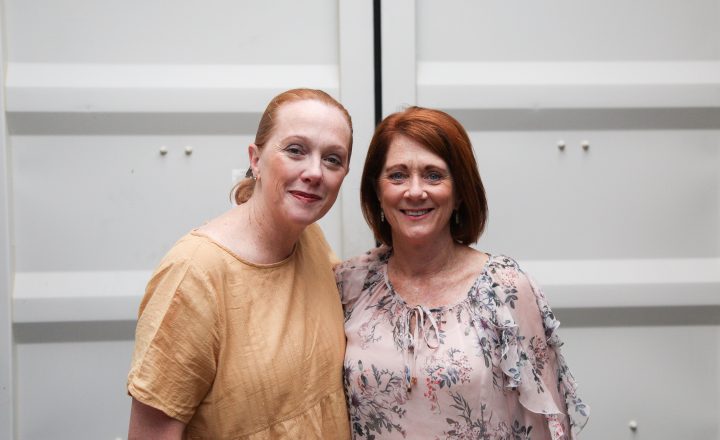 A photograph of sisters Jo Micallef and Sue Green